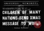 Standbild Weihnachten Broadcast Washington DC USA, 1938, aus Sekunde 4 historischem Filmmaterial Videoclip 65675071983