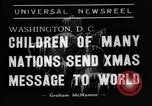 Standbild Weihnachten Broadcast Washington DC USA, 1938, aus Sekunde 6 historischem Filmmaterial Videoclip 65675071983