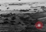 Image of Normandy beachhead filled with reinforcement troops and equipment France, 1944, second 7 stock footage video 65675072013