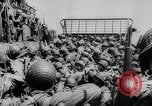 Image of Normandy beachhead filled with reinforcement troops and equipment France, 1944, second 28 stock footage video 65675072013