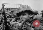 Image of Normandy beachhead filled with reinforcement troops and equipment France, 1944, second 31 stock footage video 65675072013
