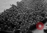Image of Normandy beachhead filled with reinforcement troops and equipment France, 1944, second 40 stock footage video 65675072013