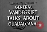 Standbild Guadalcanal Kampagne Guadalcanal Salomonen, 1943, aus Sekunde 7 historischem Filmmaterial Videoclip 65675072039