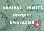 Standbild Admiral Chester Nimitz Kwajalein Insel Inseln Marshall, 1944, aus Sekunde 6 historischem Filmmaterial Videoclip 65675072045