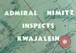 Standbild Admiral Chester Nimitz Kwajalein Insel Inseln Marshall, 1944, aus Sekunde 7 historischem Filmmaterial Videoclip 65675072045