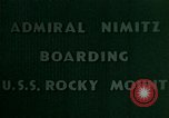 Standbild Admiral Chester Nimitz Kwajalein Insel Inseln Marshall, 1944, aus Sekunde 49 historischem Filmmaterial Videoclip 65675072045