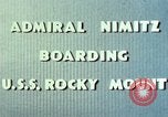 Standbild Admiral Chester Nimitz Kwajalein Insel Inseln Marshall, 1944, aus Sekunde 51 historischem Filmmaterial Videoclip 65675072045