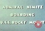 Standbild Admiral Chester Nimitz Kwajalein Insel Inseln Marshall, 1944, aus Sekunde 52 historischem Filmmaterial Videoclip 65675072045