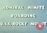 Standbild Admiral Chester Nimitz Kwajalein Insel Inseln Marshall, 1944, aus Sekunde 53 historischem Filmmaterial Videoclip 65675072045