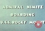 Standbild Admiral Chester Nimitz Kwajalein Insel Inseln Marshall, 1944, aus Sekunde 54 historischem Filmmaterial Videoclip 65675072045