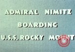 Standbild Admiral Chester Nimitz Kwajalein Insel Inseln Marshall, 1944, aus Sekunde 55 historischem Filmmaterial Videoclip 65675072045