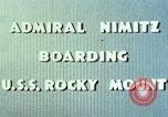 Standbild Admiral Chester Nimitz Kwajalein Insel Inseln Marshall, 1944, aus Sekunde 56 historischem Filmmaterial Videoclip 65675072045