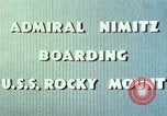 Standbild Admiral Chester Nimitz Kwajalein Insel Inseln Marshall, 1944, aus Sekunde 57 historischem Filmmaterial Videoclip 65675072045