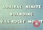 Standbild Admiral Chester Nimitz Kwajalein Insel Inseln Marshall, 1944, aus Sekunde 58 historischem Filmmaterial Videoclip 65675072045