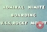 Standbild Admiral Chester Nimitz Kwajalein Insel Inseln Marshall, 1944, aus Sekunde 59 historischem Filmmaterial Videoclip 65675072045