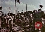 Standbild Admiral Chester Nimitz Kwajalein Insel Inseln Marshall, 1944, aus Sekunde 40 historischem Filmmaterial Videoclip 65675072047
