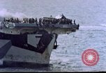 Image of USS Ommaney Bay CVE-79 on fire Luzon Island Philippines, 1945, second 34 stock footage video 65675072052