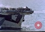 Image of USS Ommaney Bay CVE-79 on fire Luzon Island Philippines, 1945, second 48 stock footage video 65675072052