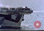 Image of USS Ommaney Bay CVE-79 on fire Luzon Island Philippines, 1945, second 53 stock footage video 65675072052