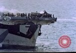 Image of USS Ommaney Bay CVE-79 on fire Luzon Island Philippines, 1945, second 62 stock footage video 65675072052