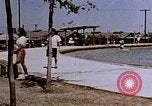 Image of Alien internment swimming pool during World War 2 Crystal City Texas USA, 1943, second 15 stock footage video 65675072074