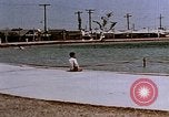 Image of Alien internment swimming pool during World War 2 Crystal City Texas USA, 1943, second 19 stock footage video 65675072074