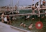 Image of Alien internment swimming pool during World War 2 Crystal City Texas USA, 1943, second 62 stock footage video 65675072074