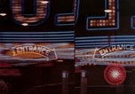 Image of neon signs of casinos and motels Las Vegas Nevada USA, 1958, second 11 stock footage video 65675072077