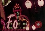 Image of neon signs of casinos and motels Las Vegas Nevada USA, 1958, second 13 stock footage video 65675072077