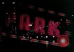 Image of neon signs of casinos and motels Las Vegas Nevada USA, 1958, second 26 stock footage video 65675072077