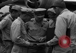 Image of review of mission Saipan Northern Mariana Islands, 1945, second 11 stock footage video 65675072101