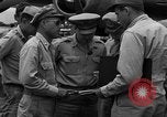 Image of review of mission Saipan Northern Mariana Islands, 1945, second 15 stock footage video 65675072101