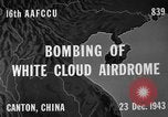 Image Nuage Blanc airdrome Canton en Chine, 1943, de la seconde 4 séquences d'archives historiques vidéo 65675072106