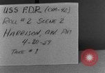 Standbild USS Franklin D Roosevelt Mittelmeer, 1959, aus Sekunde 7 historischem Filmmaterial Videoclip 65675072114