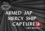 Image of Japanese mercy ship South Pacific Ocean, 1945, second 4 stock footage video 65675072160