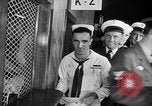 Image of released sailors Long Beach New York USA, 1945, second 21 stock footage video 65675072162