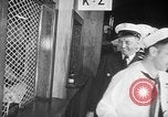 Image of released sailors Long Beach New York USA, 1945, second 22 stock footage video 65675072162
