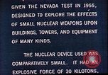 Standbild Operation Cue Ausrüstung Vorbereitungen Nevada United States USA, 1955, aus Sekunde 13 historischem Filmmaterial Videoclip 65675072219