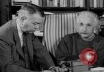 Image of Albert Einstein peaceful use of atomic power Princeton New Jersey USA, 1946, second 57 stock footage video 65675072233