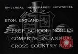 Standbild jährliche Cross Country Rennen Eton England, 1933, aus Sekunde 8 historischem Filmmaterial Videoclip 65675072246