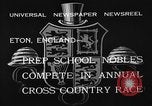 Standbild jährliche Cross Country Rennen Eton England, 1933, aus Sekunde 12 historischem Filmmaterial Videoclip 65675072246