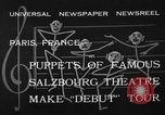 Image of puppets Paris France, 1933, second 6 stock footage video 65675072247