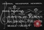 Image of puppets Paris France, 1933, second 8 stock footage video 65675072247