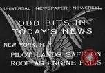 Image of landing on roof New York United States USA, 1933, second 1 stock footage video 65675072248