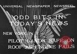 Image of landing on roof New York United States USA, 1933, second 3 stock footage video 65675072248