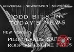 Image of landing on roof New York United States USA, 1933, second 8 stock footage video 65675072248
