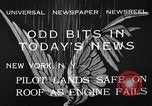 Image of landing on roof New York United States USA, 1933, second 9 stock footage video 65675072248