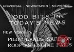 Image of landing on roof New York United States USA, 1933, second 10 stock footage video 65675072248
