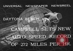 Image of Malcolm Campbell Daytona Beach Florida USA, 1933, second 4 stock footage video 65675072250