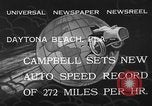 Image of Malcolm Campbell Daytona Beach Florida USA, 1933, second 7 stock footage video 65675072250